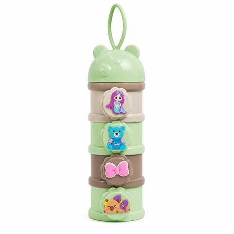 4-Layer Milk Powder Container - Green