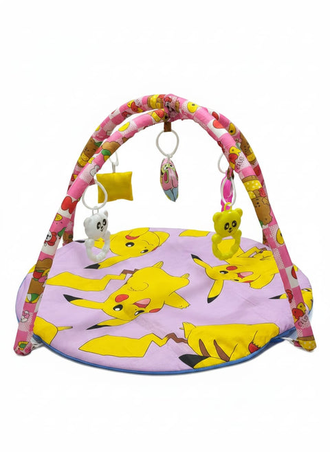 Baby Play Gym Mat with Hanging Toys for 0–12 Months - Pikachu | Infant Activity Play Mat