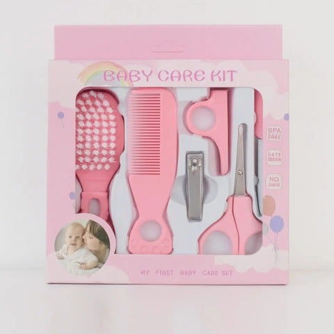 5 Pieces - Baby Care Kit - Pink