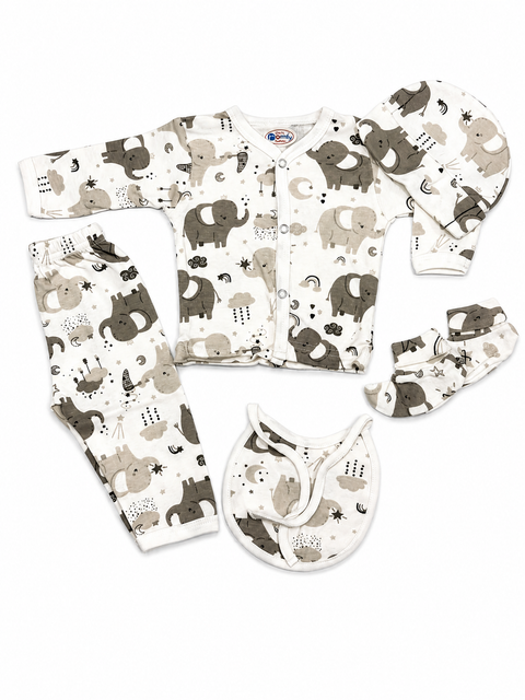 Montaly - 5 Pieces - Gift Set - Elephant
