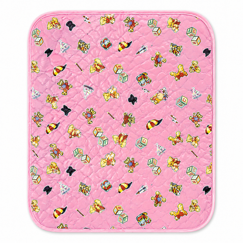 Diaper Changing Sheet - Large - Pink - Dice