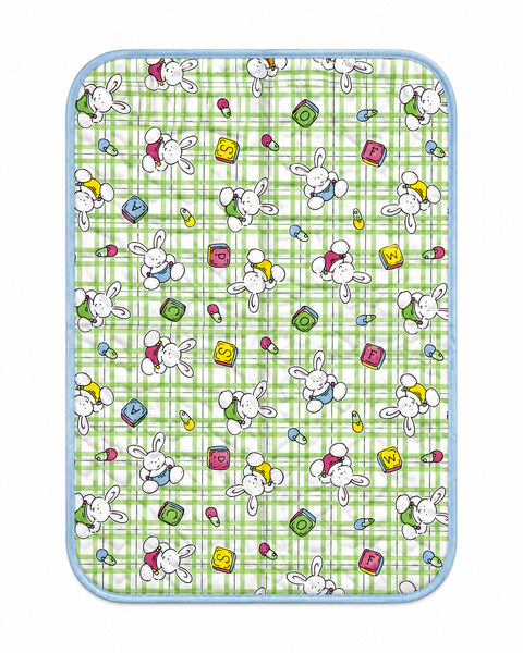 Diaper Changing Sheet - Small - Green - Dice