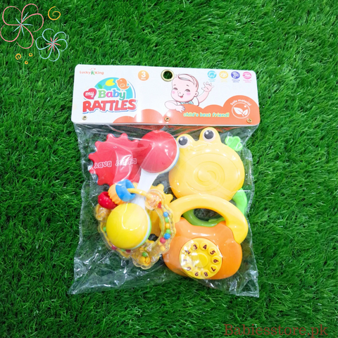 5 Pieces - Lucky King - Rattle Set